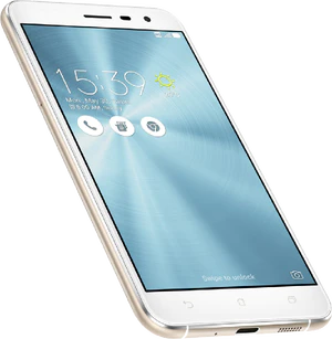 Asus ZenFone 3 ze552kl vit front vänster sida