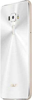 Asus ZenFone 3 ze552kl vit tillbaka vänster sida