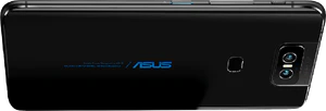 Asus ZenFone 6 zwart achterkant gedraaid
