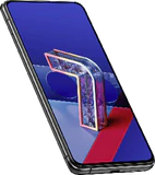 Asus Zenfone 7 svart front vänster sida botten