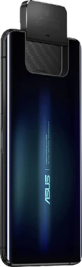 Asus Zenfone 7 svart tillbaka höger sida Öppnad