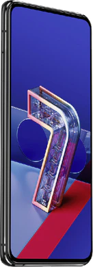 Asus Zenfone 7 Pro sort front venstre side