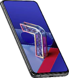 Asus Zenfone 7 Pro sort front venstre side bund