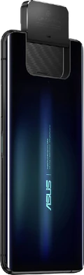 Asus Zenfone 7 Pro sort bagside højre side Åbnet