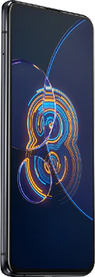 Asus Zenfone 8 Flip zwart voorkant linkerzijkant