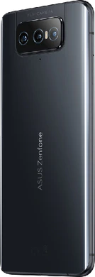 Asus Zenfone 8 Flip zwart achterkant linkerzijkant