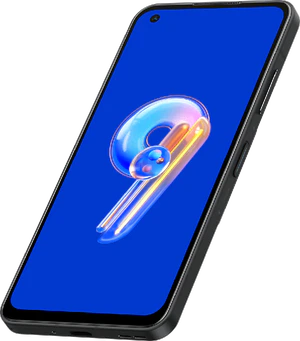 Asus ZenFone 9 voorkant rechterzijkant onderkant schuin