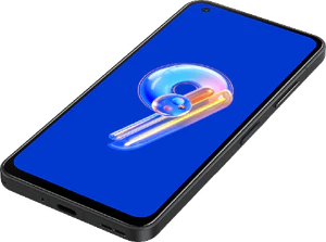 Asus ZenFone 9 voorkant rechterzijkant onderkant schuin 2