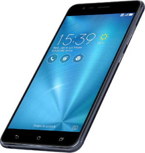 Asus Zenfone Zoom S schwarz Vorderseite rechte Seite