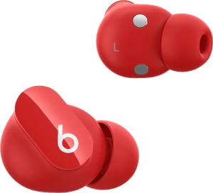 Beats Studio Buds rood buds buitenkant binnenkant