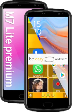 beafon M7 Lite zwart overzicht