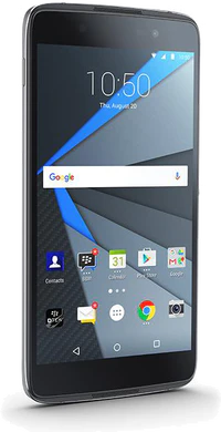 BlackBerry DTEK50 black front vänster sida