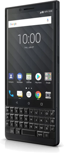 BlackBerry KEY2 black voorkant rechterzijkant