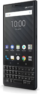 BlackBerry KEY2 black voorkant rechterzijkant