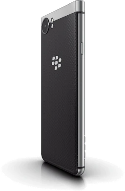 BlackBerry KEYone black achterkant linkerzijkant