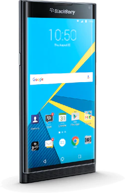 BlackBerry Priv voorkant linkerzijkant gesloten
