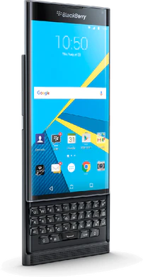 BlackBerry Priv voorkant linkerzijkant geopend