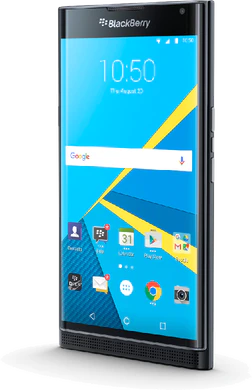 BlackBerry Priv voorkant rechterzijkant gesloten