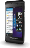 BlackBerry Z10 black eng gen côté aslant à droite