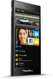 BlackBerry Z3 black linkerzijkant schuin