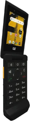 Cat S22 Flip sort front venstre side Åbnet