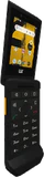 Cat S22 Flip sort front venstre side Åbnet