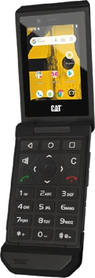 Cat S22 Flip sort front højre side Åbnet