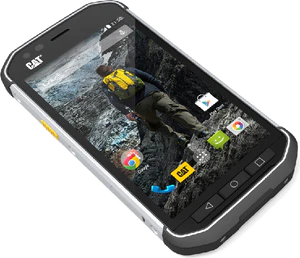 Cat s40 dualsim grijs voorkant linkerzijkant schuin