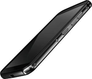 Cat S52 musta etupuolella oikea puoli pohja vino