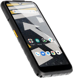 Cat S53 noir couverture côté gauche en bas