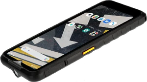 Cat S53 noir couverture top côté gauche aslant