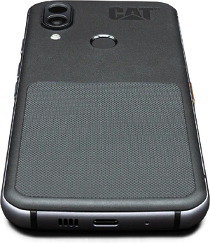 Cat S62 Pro zwart achterkant onderkant schuin