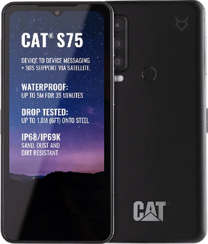 Cat S75 sort oversigt