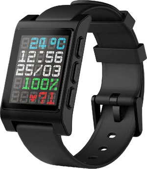 core Time 2 zwart voorkant rechterzijkant