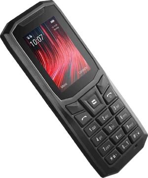 Crosscall Core S5 musta etupuolella vasen puoli vino