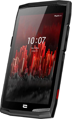 Crosscall Core T5 musta etupuolella oikea puoli