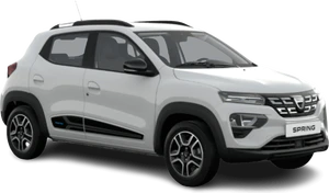 Dacia Spring blanco tapa delantera lado izquierdo