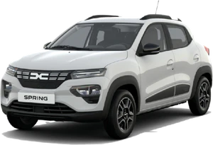 Dacia Spring blanco tapa delantera lado derecho