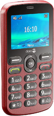 Doro 1880 red front left side top