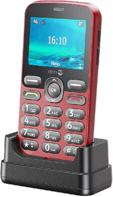 Doro 1880 red front right side dock