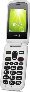 Doro 2404 negro blanco tapa delantera lado derecho abierto