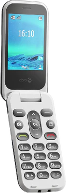 Doro 2821 blå front venstre side Åbnet