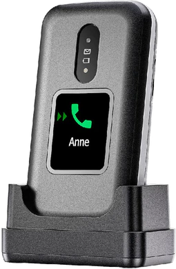 Doro 2880 black white front right side dock