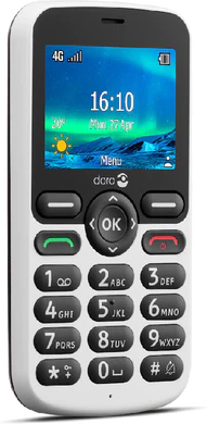 Doro 5860 white front left side