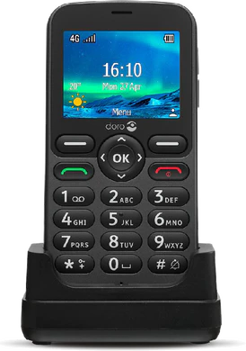 Doro 5861 grigio copertina frontale dock