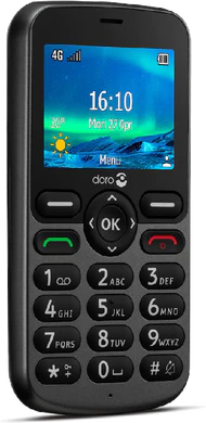 Doro 5861 grigio copertina frontale lato sinistro