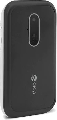 Doro 6620 zwart voorkant linkerzijkant gesloten