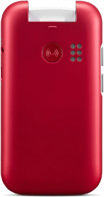 Doro 6820 rood achterkant