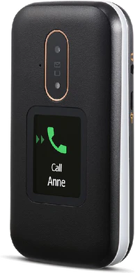 Doro 6881 black front right side closed