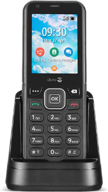 Doro 7001H grå front dock